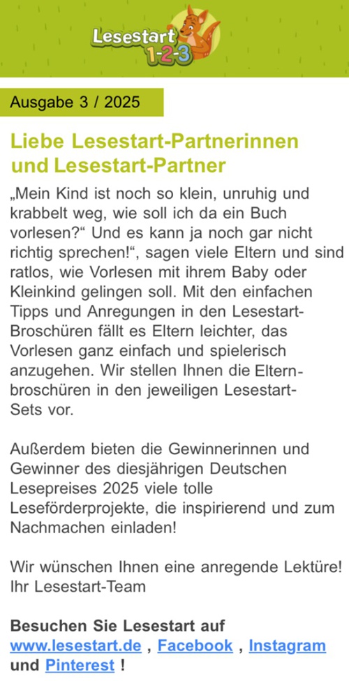 Lesestart - Bibliothek Oßling